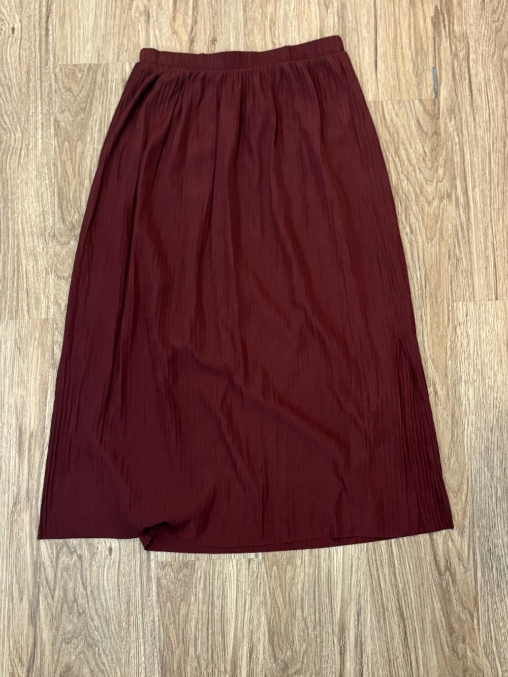 Wilfred Burgundy Midi Skirt